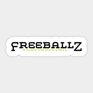 Freeballz Classic Logo Black Sticker